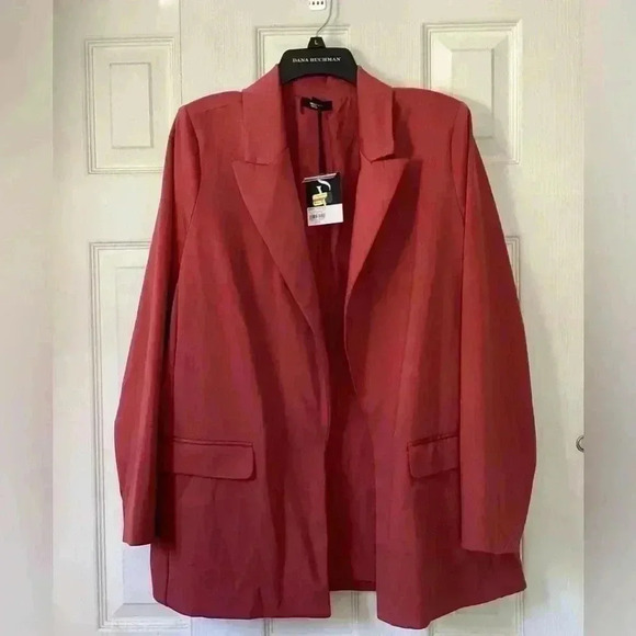 NWT Simply Vera Raspberry Red Casual Blazer Jacket Size XXL - Picture 2 of 8